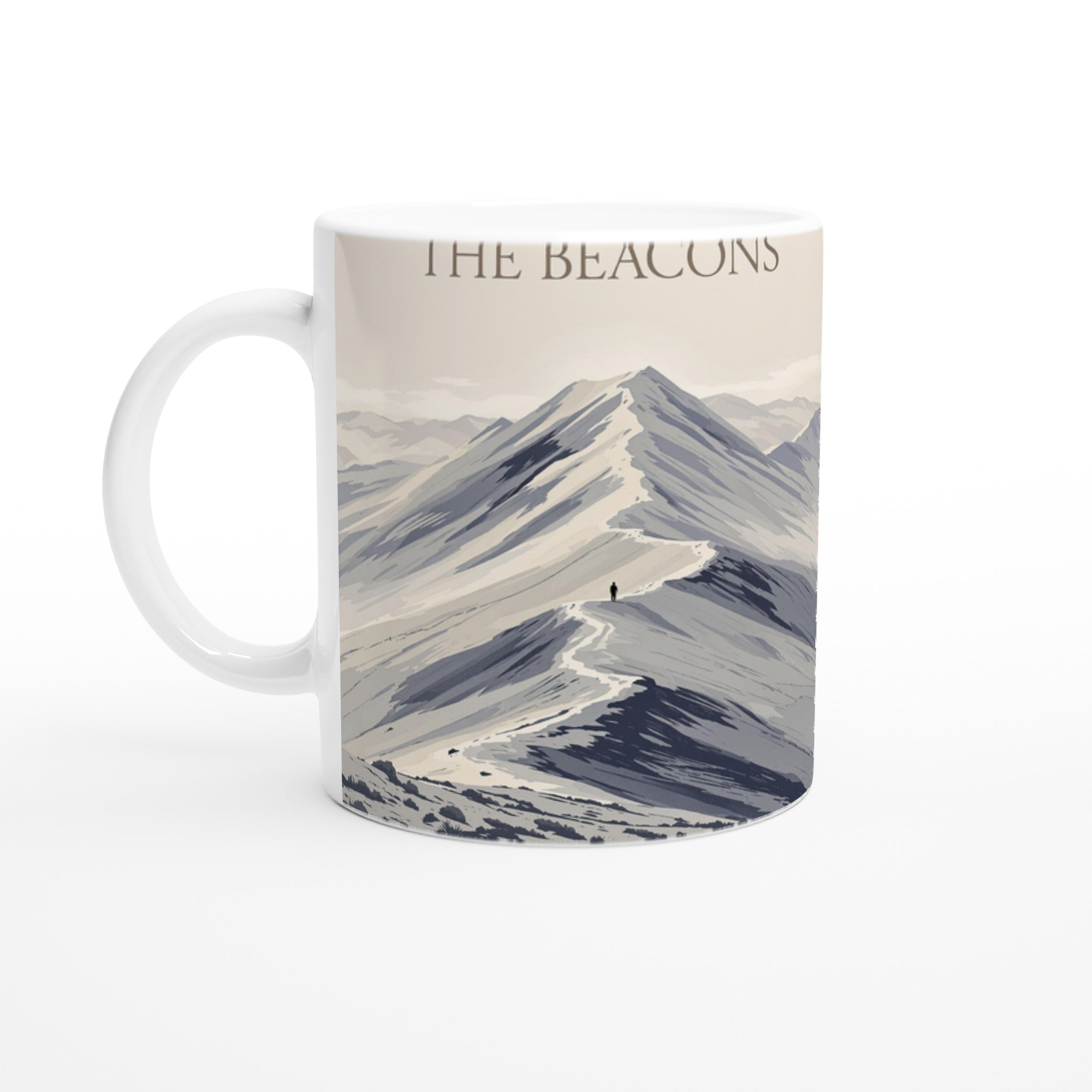 Brecon Beacons Pen Y Fan Ridgeline Coffee Tea Ceramic 11oz Mug Cerami — Mug | Wild Thread Co UK