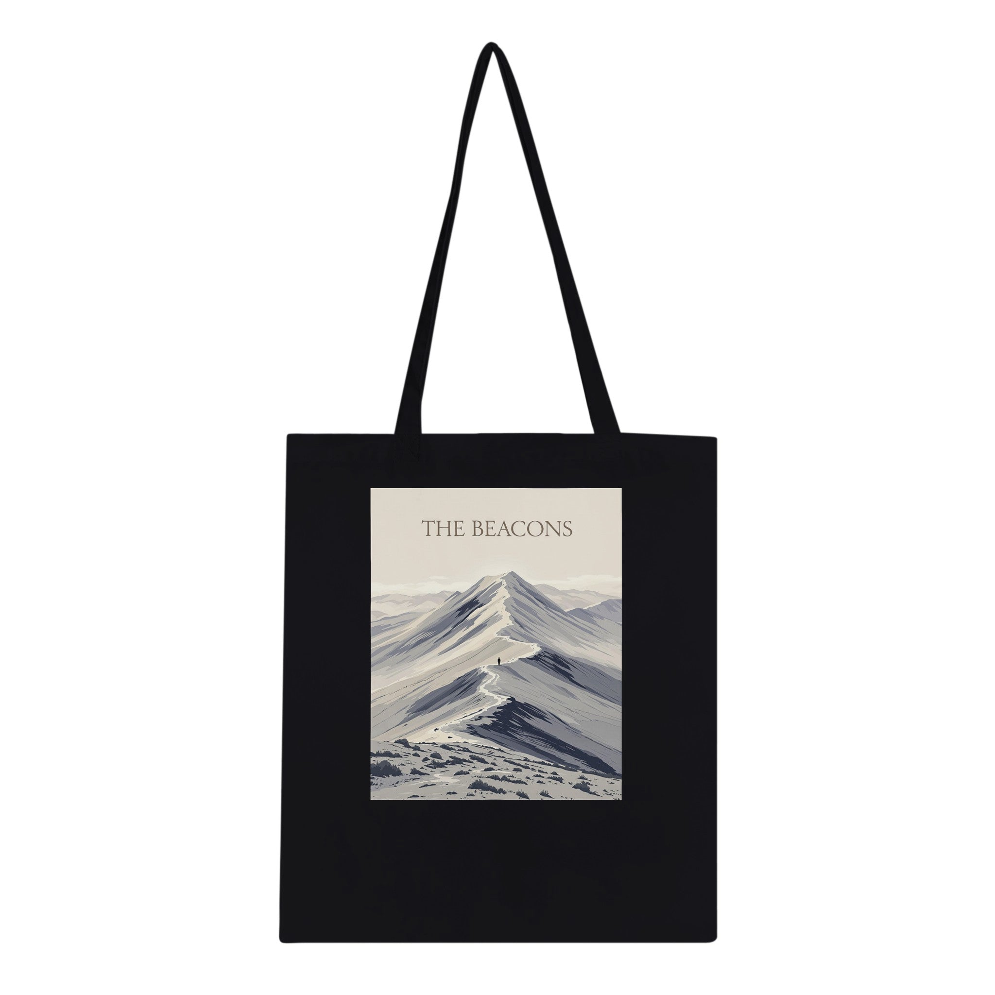 Brecon Beacons Pen Y Fan Ridgeline Cotton Shopper UK Tote Bag — detail view | Wild Thread Co