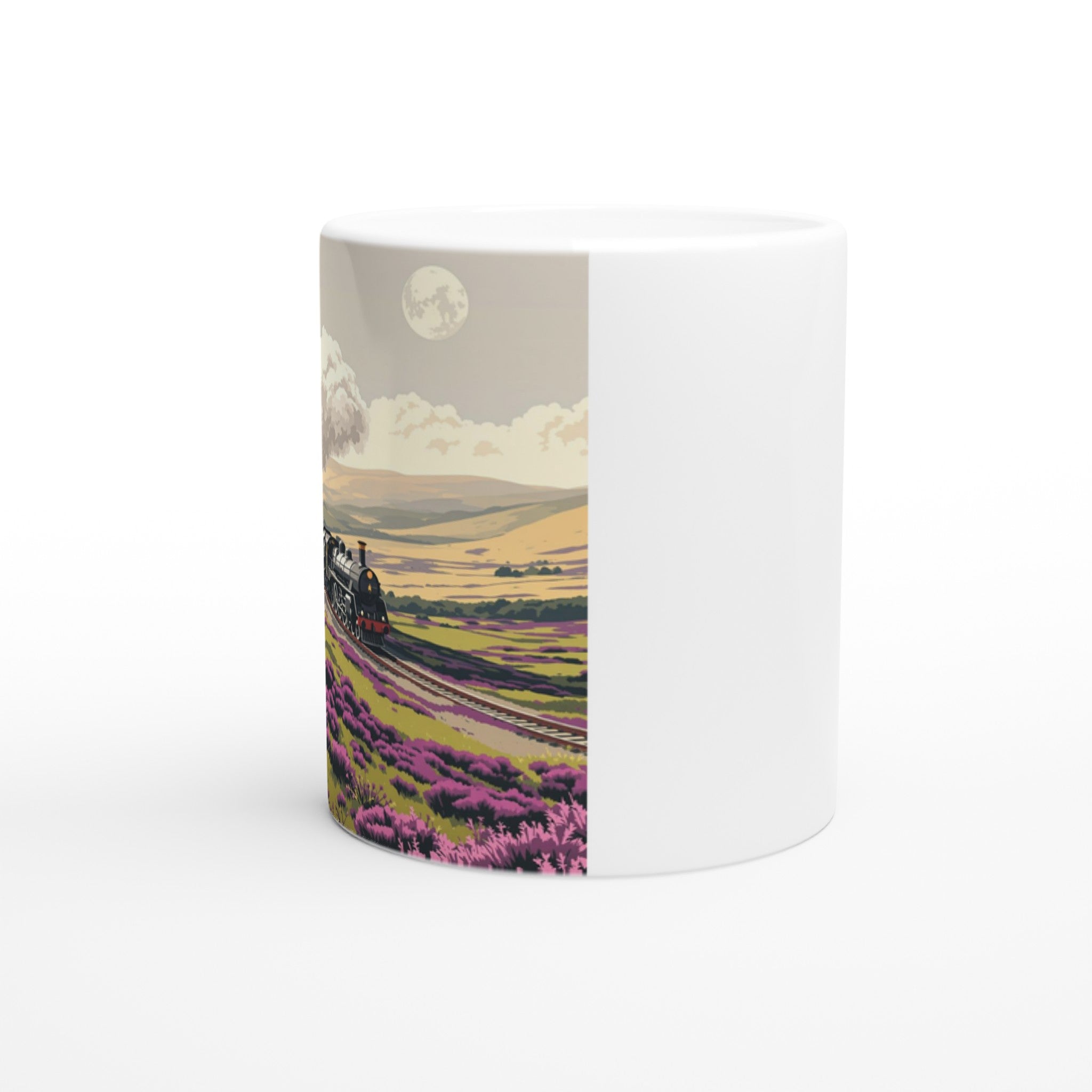 North Yorkshire Moors Steam Railway Coffee Tea Ceramic 11oz Mug Ceram Mug — detail view | Wild Thread Co
