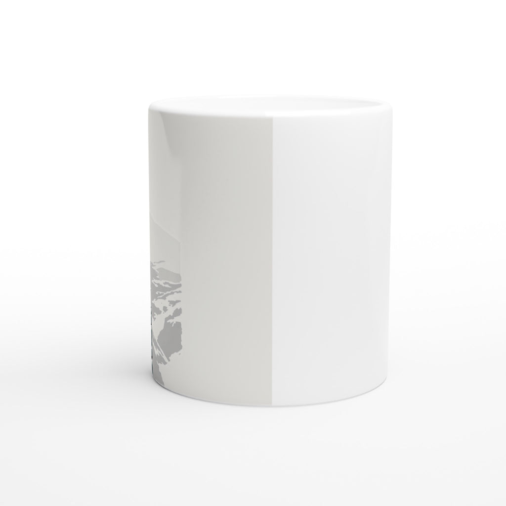 Coalfield Mining Heritage Lamp Helmet Coffee Tea Ceramic 11oz Mug Cer Mug — detail view | Wild Thread Co
