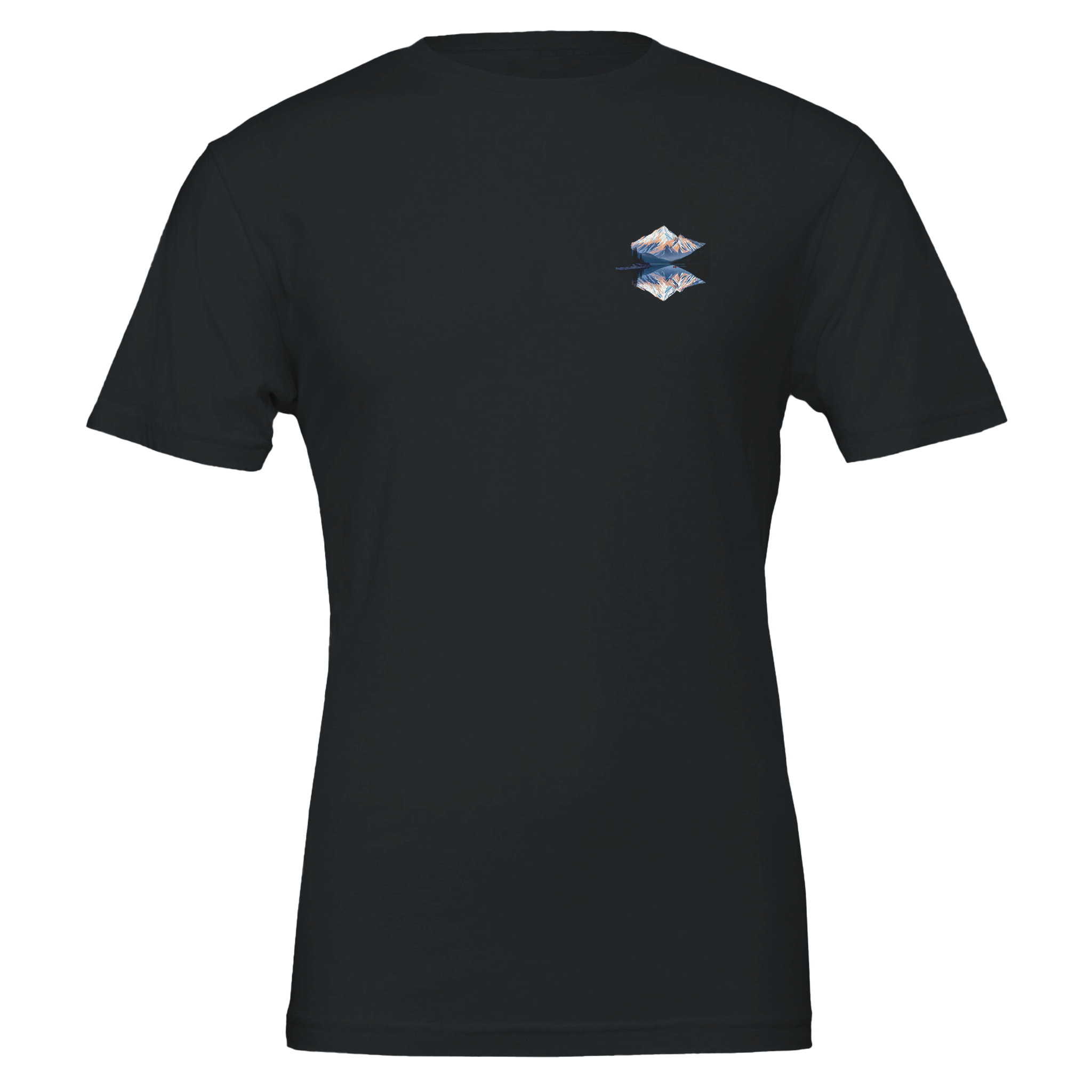 Lake Reflection Still Morning Canoe T-Shirt Unisex Cotton Tee UK — T-Shirt | Wild Thread Co UK