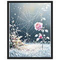 First Frost Garden Morning Rose Framed Print Wall Art Ready to Hang — Framed Art Print | Wild Thread Co UK