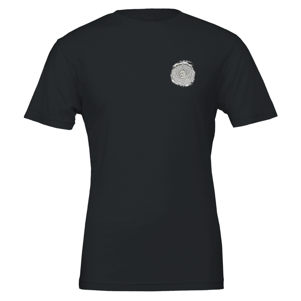 Iron Age Hill Fort Aerial T-Shirt Unisex Cotton Tee UK T-Shirt — detail view | Wild Thread Co