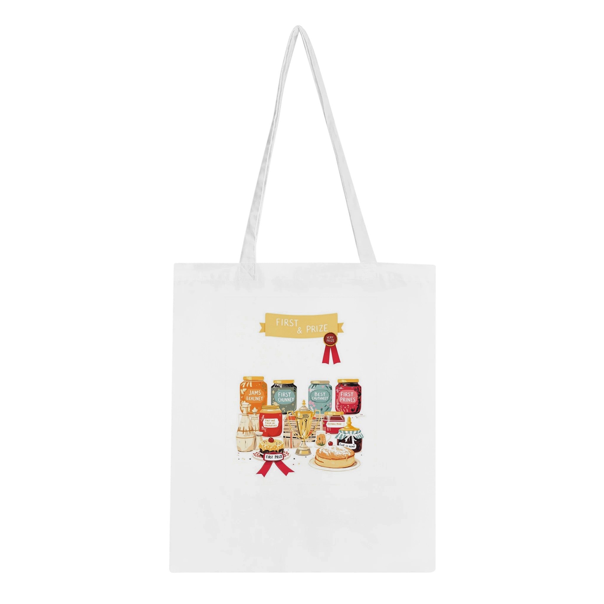 Wi Village Show Jam Prize Cotton Shopper UK Tote Bag UK Gift Tote Bag — detail view | Wild Thread Co