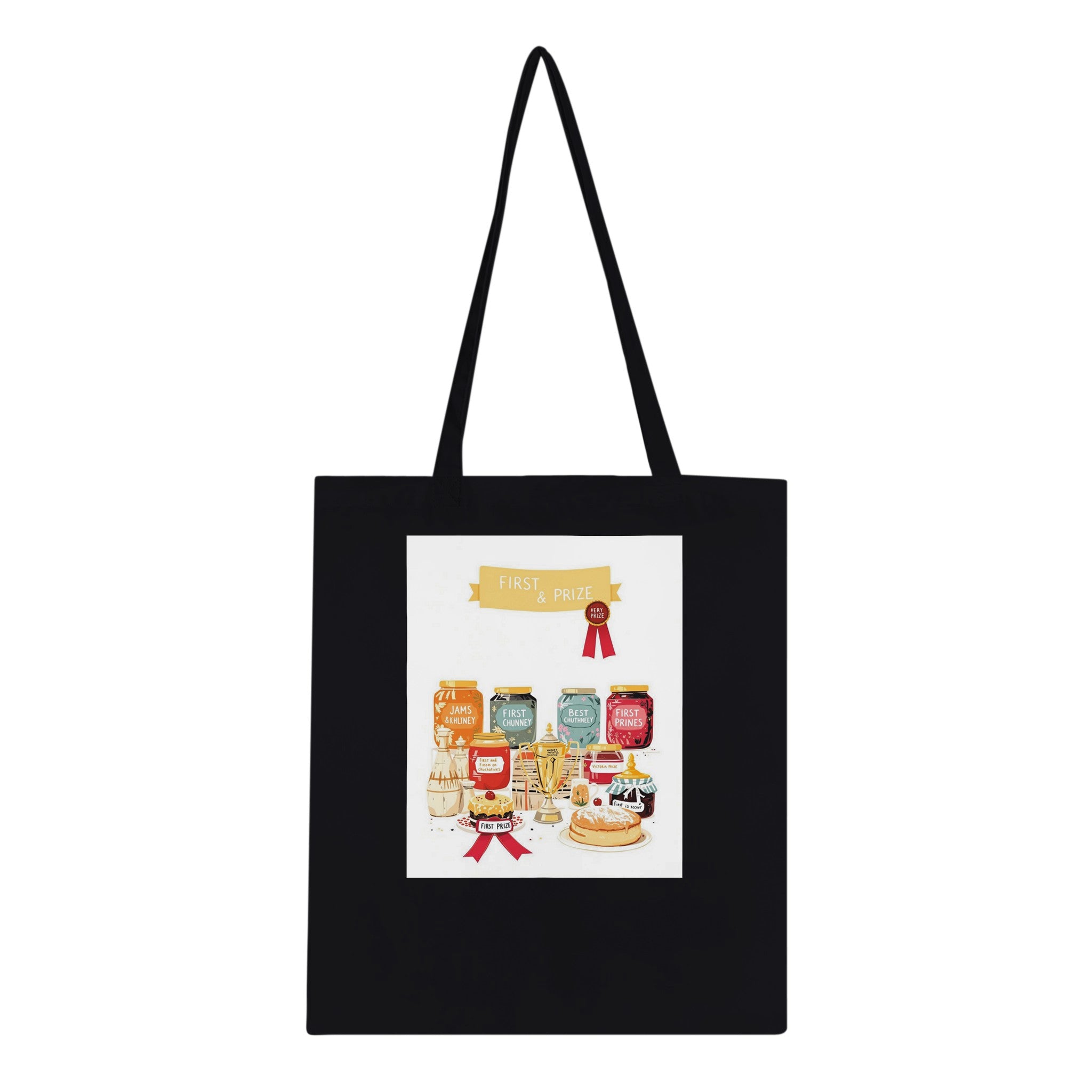 Wi Village Show Jam Prize Cotton Shopper UK Tote Bag UK Gift Tote Bag — detail view | Wild Thread Co