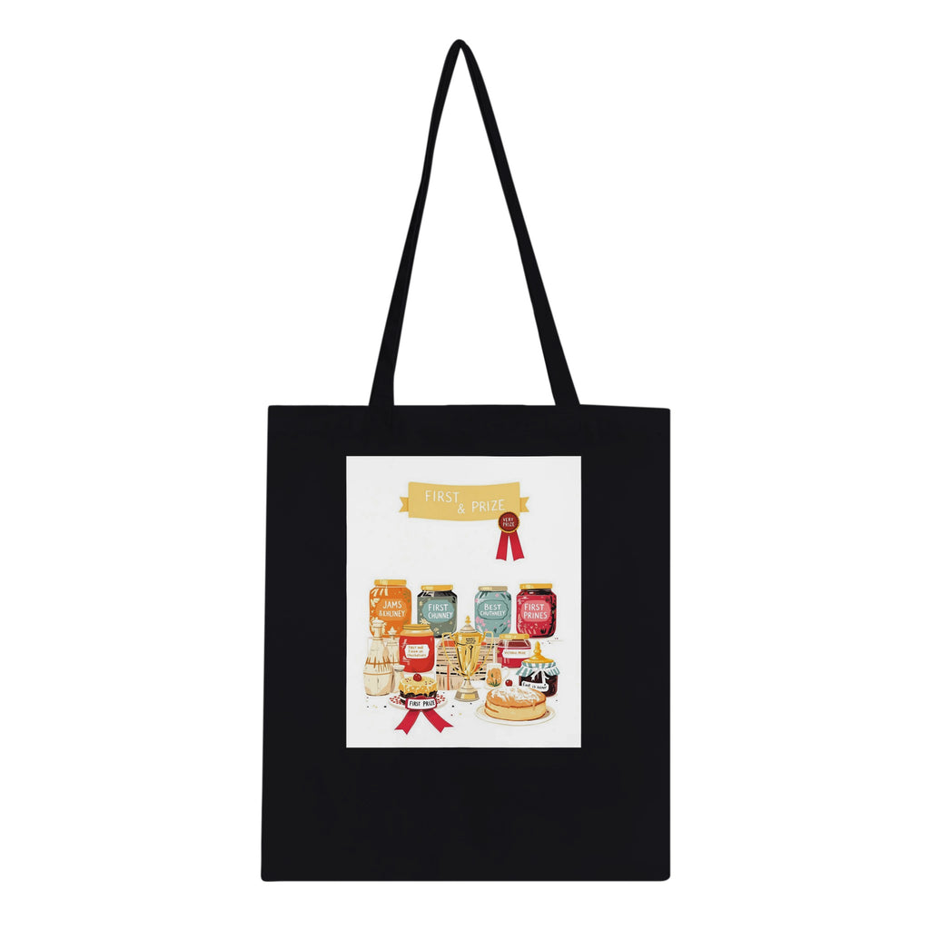 Wi Village Show Jam Prize Cotton Shopper UK Tote Bag UK Gift Tote Bag — detail view | Wild Thread Co
