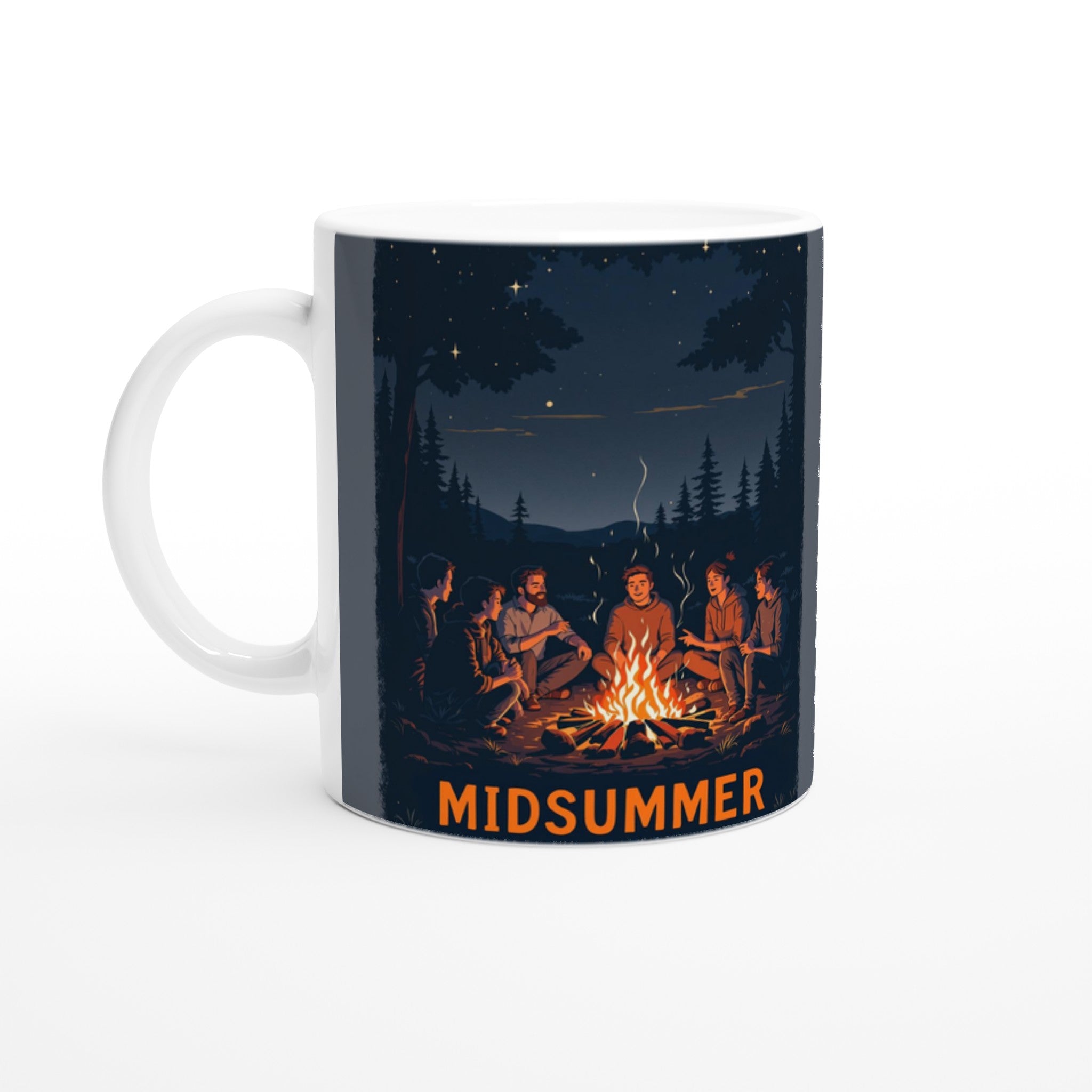 Winter Solstice Campfire Midsummer Coffee Tea Ceramic 11oz Mug Cerami — Mug | Wild Thread Co UK