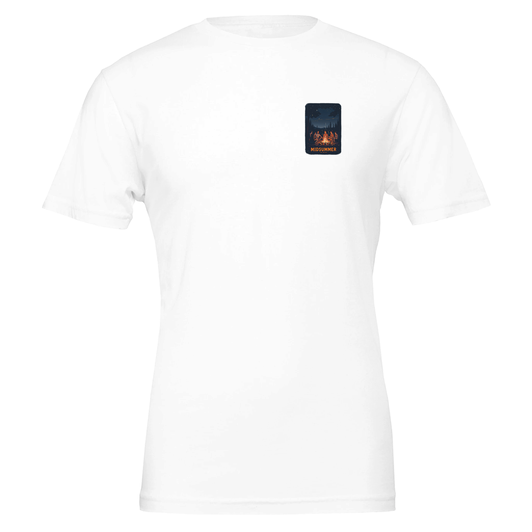 Winter Solstice Campfire Midsummer T-Shirt Unisex Cotton Tee UK T-Shirt — detail view | Wild Thread Co