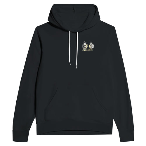 Allotment Marrow Competition Serious Hoodie Pullover Unisex Cotton UK Hoodie — detail view | Wild Thread Co