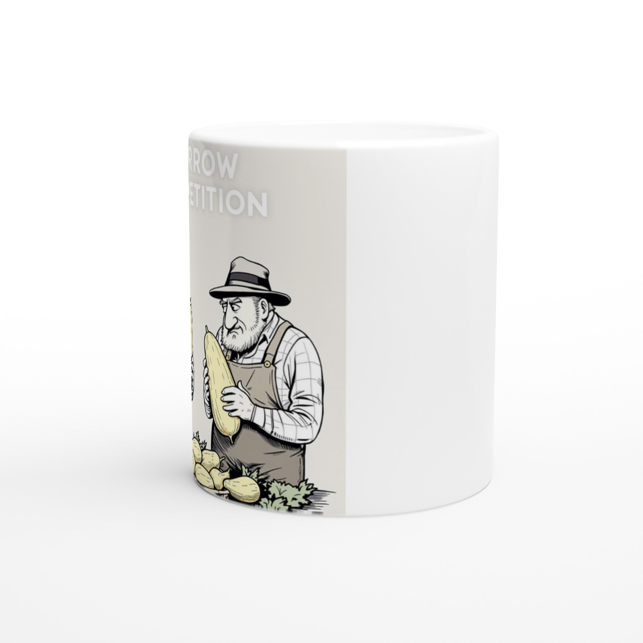 Allotment Marrow Competition Serious Coffee Tea Ceramic 11oz Mug Cera Mug — detail view | Wild Thread Co