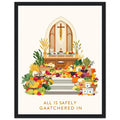 Harvest Festival Church Abundance Framed Print Wall Art Ready to Hang — Framed Art Print | Wild Thread Co UK