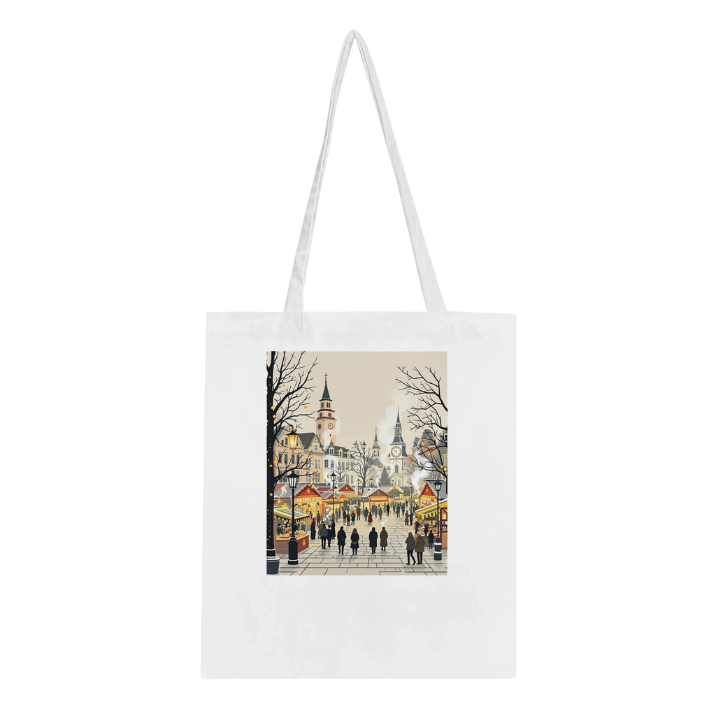 Christmas Market Lanterns Victorian Cotton Shopper UK — Tote Bag | Wild Thread Co UK