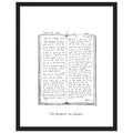Bothy Book Register Page Framed Print Wall Art Ready to Hang UK — Framed Art Print | Wild Thread Co UK