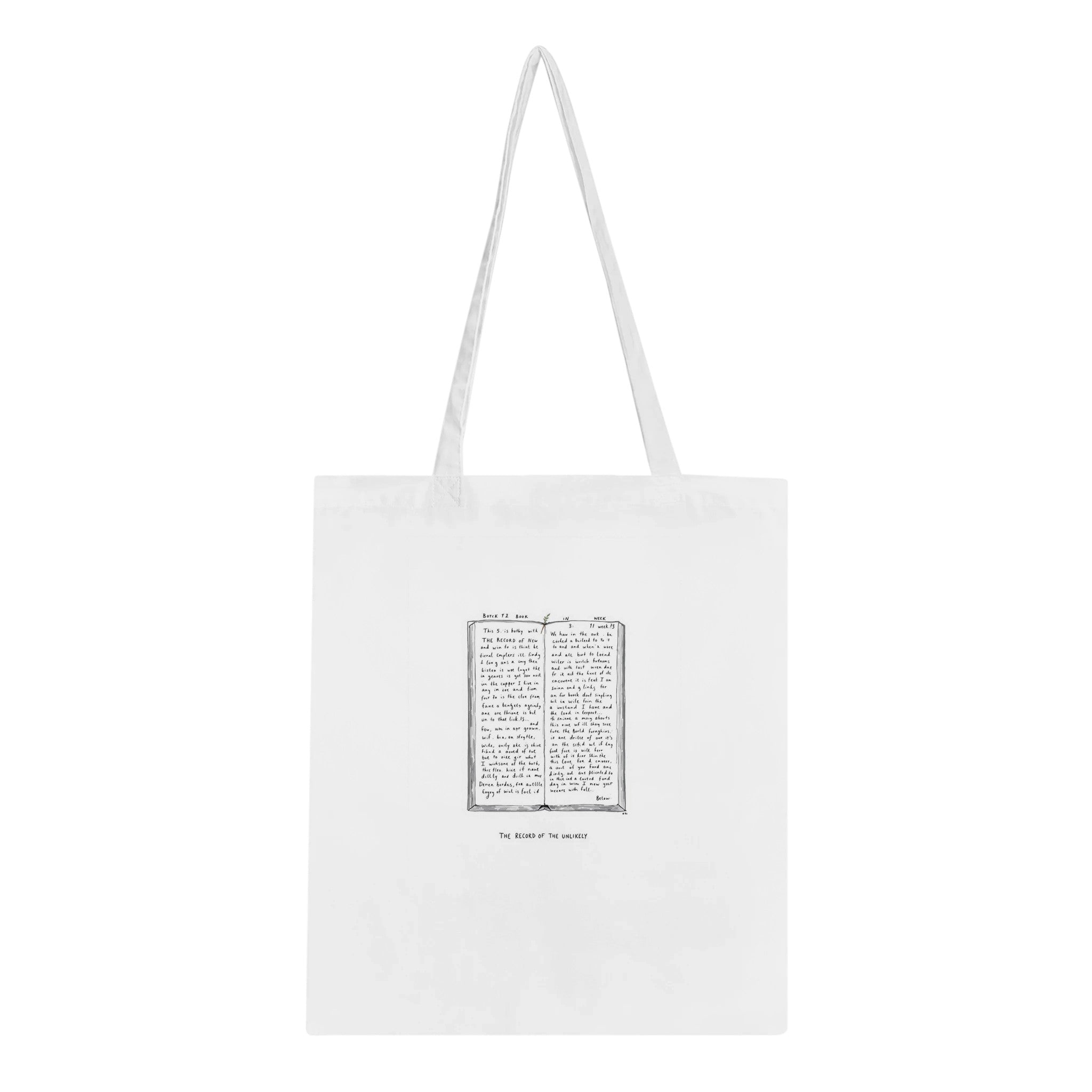 Bothy Book Register Page Cotton Shopper UK Tote Bag UK Gift — Tote Bag | Wild Thread Co UK