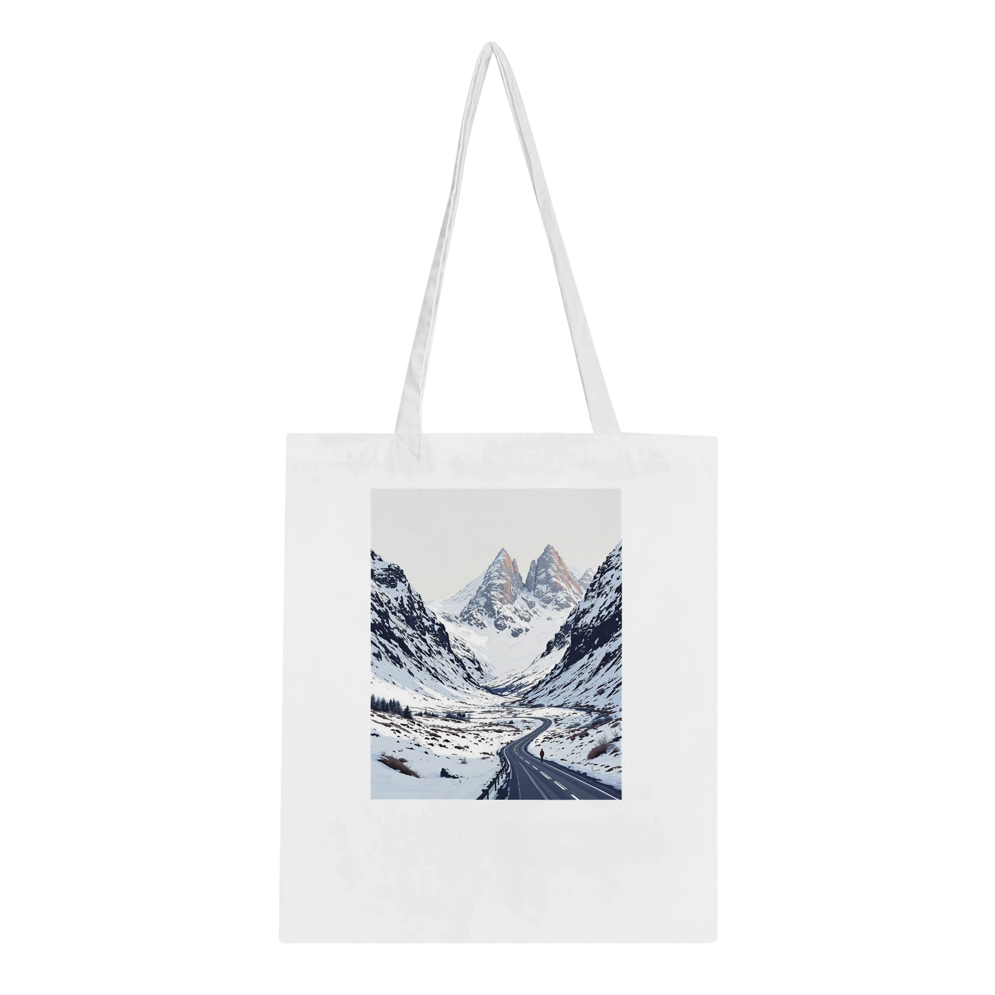 Glencoe Winter Snow Epic Cotton Shopper UK Tote Bag UK Gift Tote Bag — detail view | Wild Thread Co