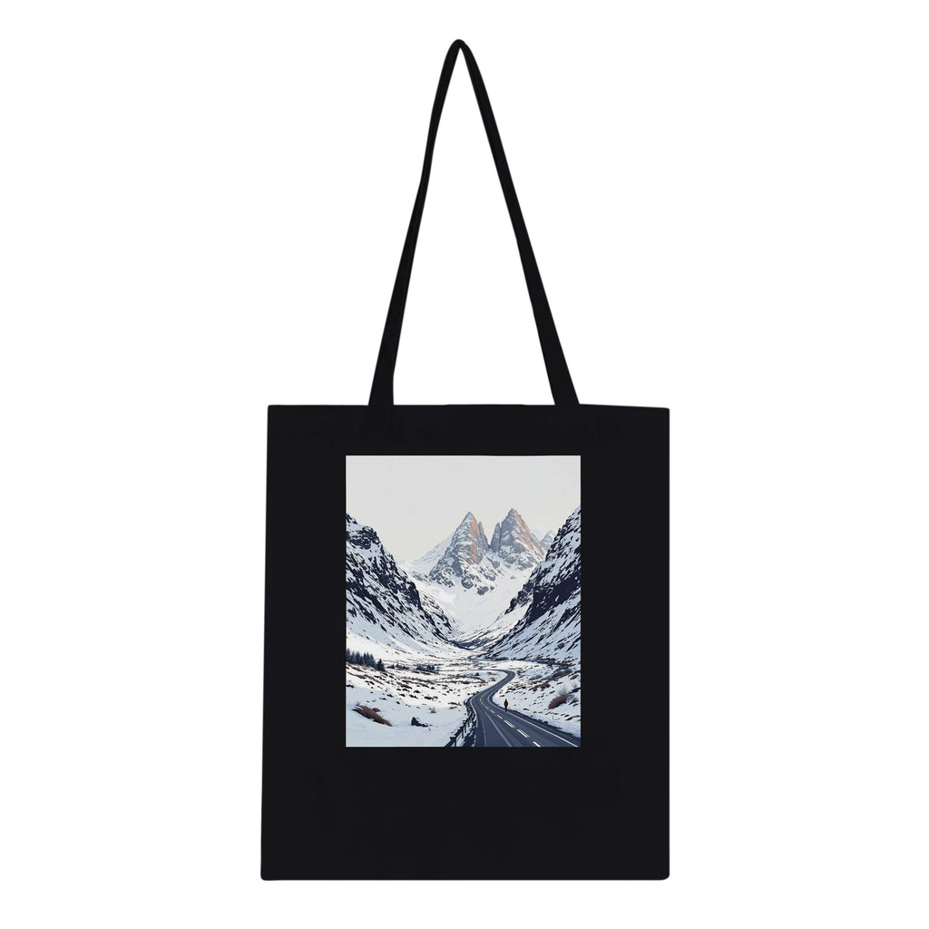 Glencoe Winter Snow Epic Cotton Shopper UK Tote Bag UK Gift Tote Bag — detail view | Wild Thread Co