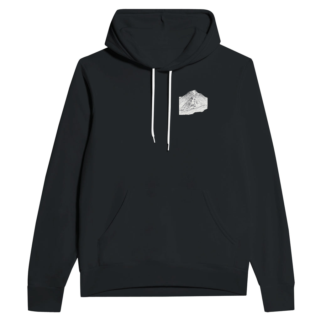Wainwright Fells Map Notebook Hoodie Pullover Unisex Cotton UK Hoodie — detail view | Wild Thread Co