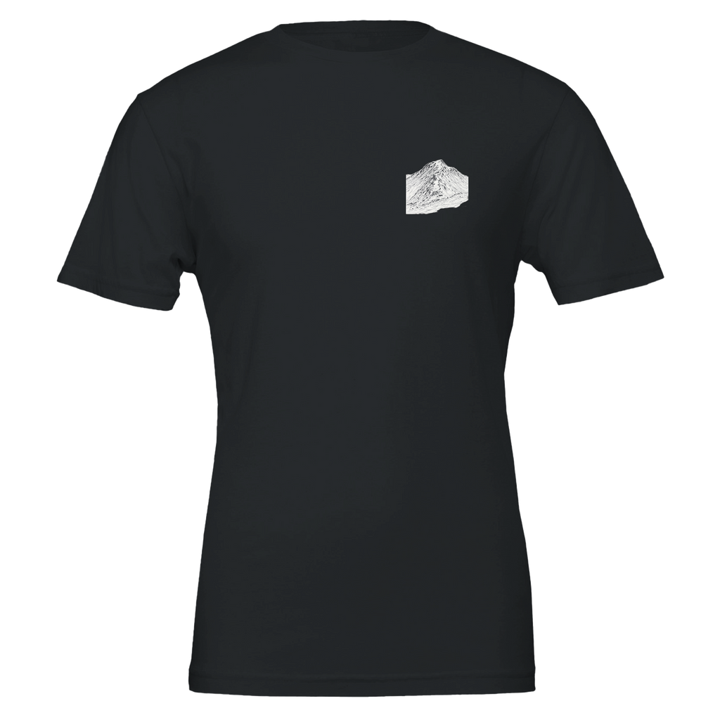 Wainwright Fells Map Notebook T-Shirt Unisex Cotton Tee UK T-Shirt — detail view | Wild Thread Co