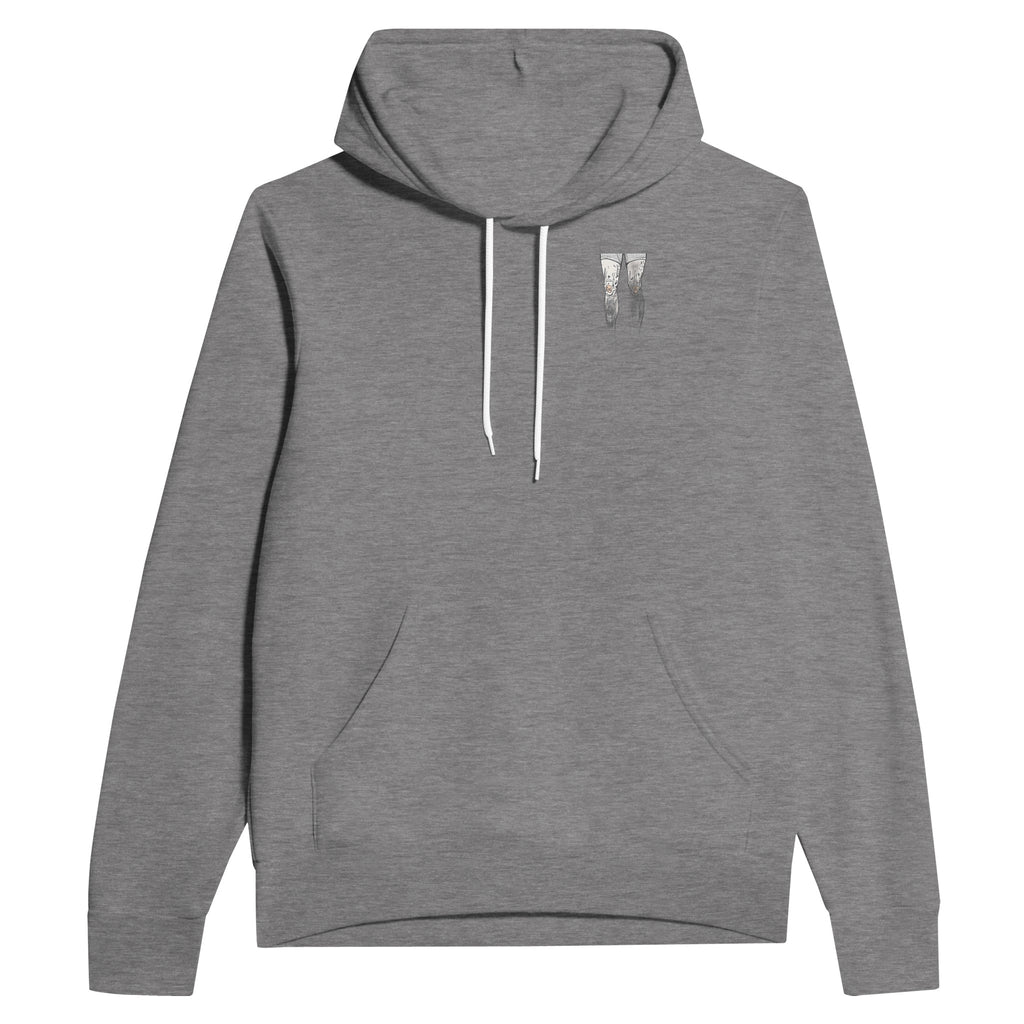 Fell Runner Body Horror Humour Hoodie — detail view | Wild Thread Co
