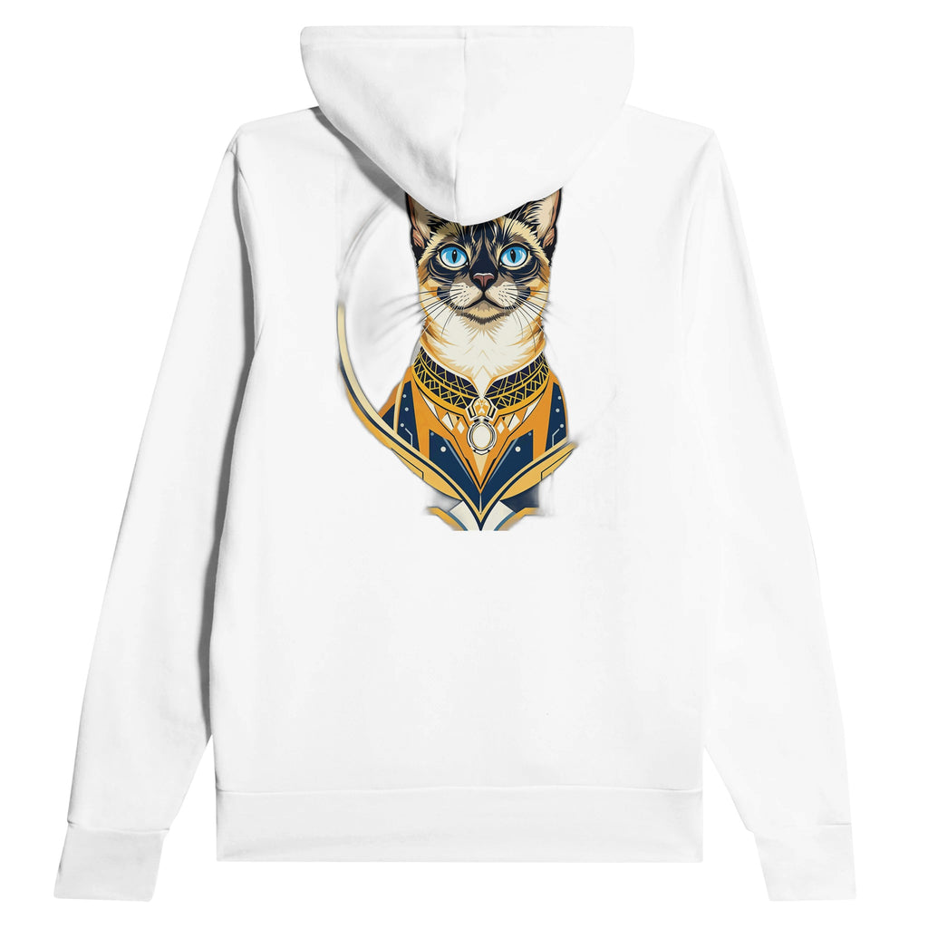Siamese Cat Elegance Hoodie — detail view | Wild Thread Co