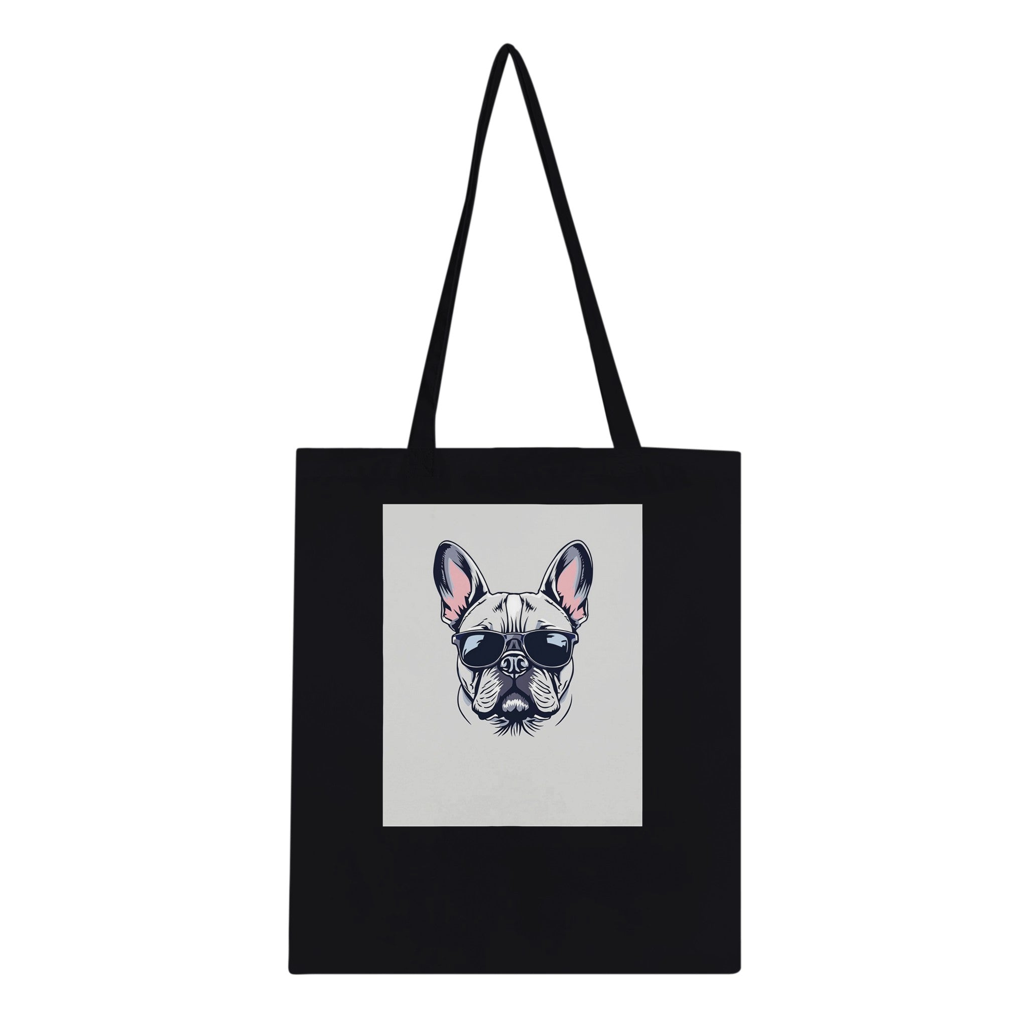 French Bulldog Cool Cotton Shopper UK Tote Bag — detail view | Wild Thread Co