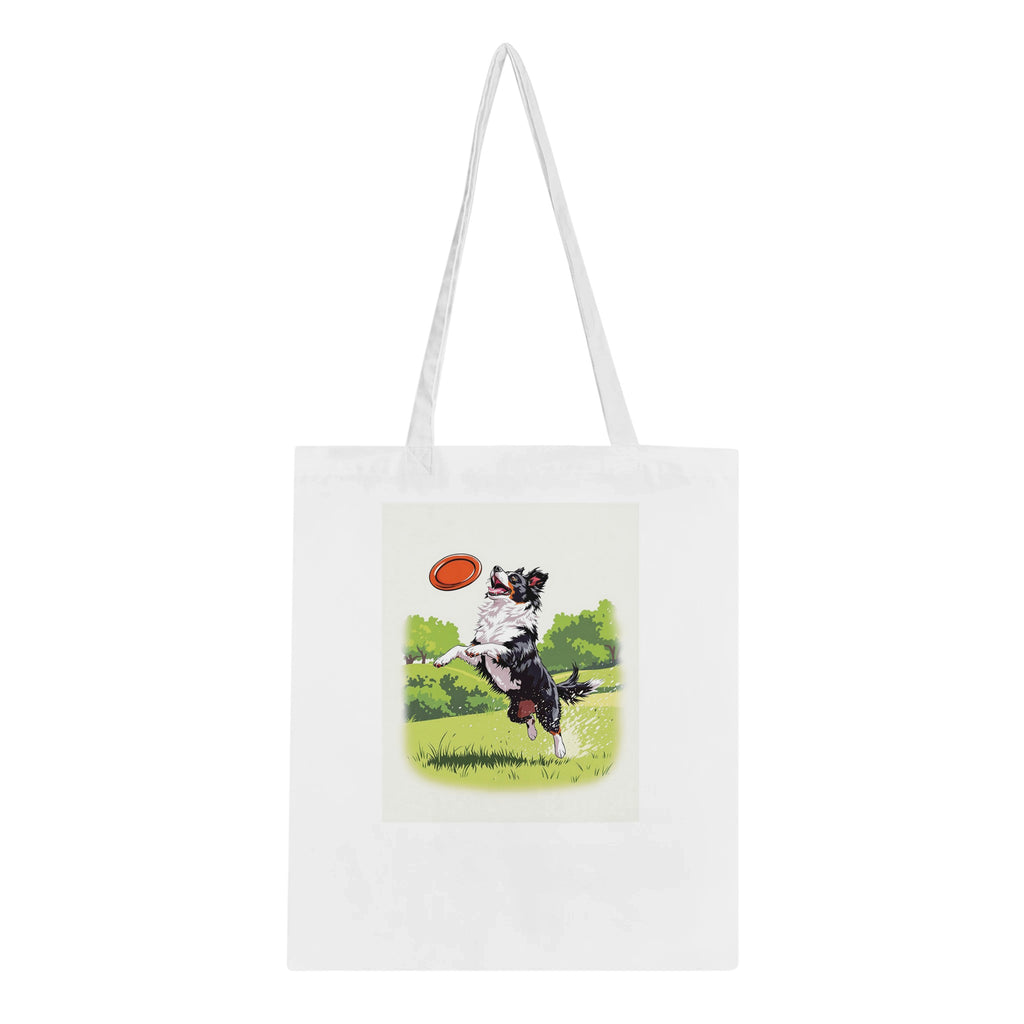 Border Collie Action Cotton Shopper UK — Tote Bag | Wild Thread Co UK