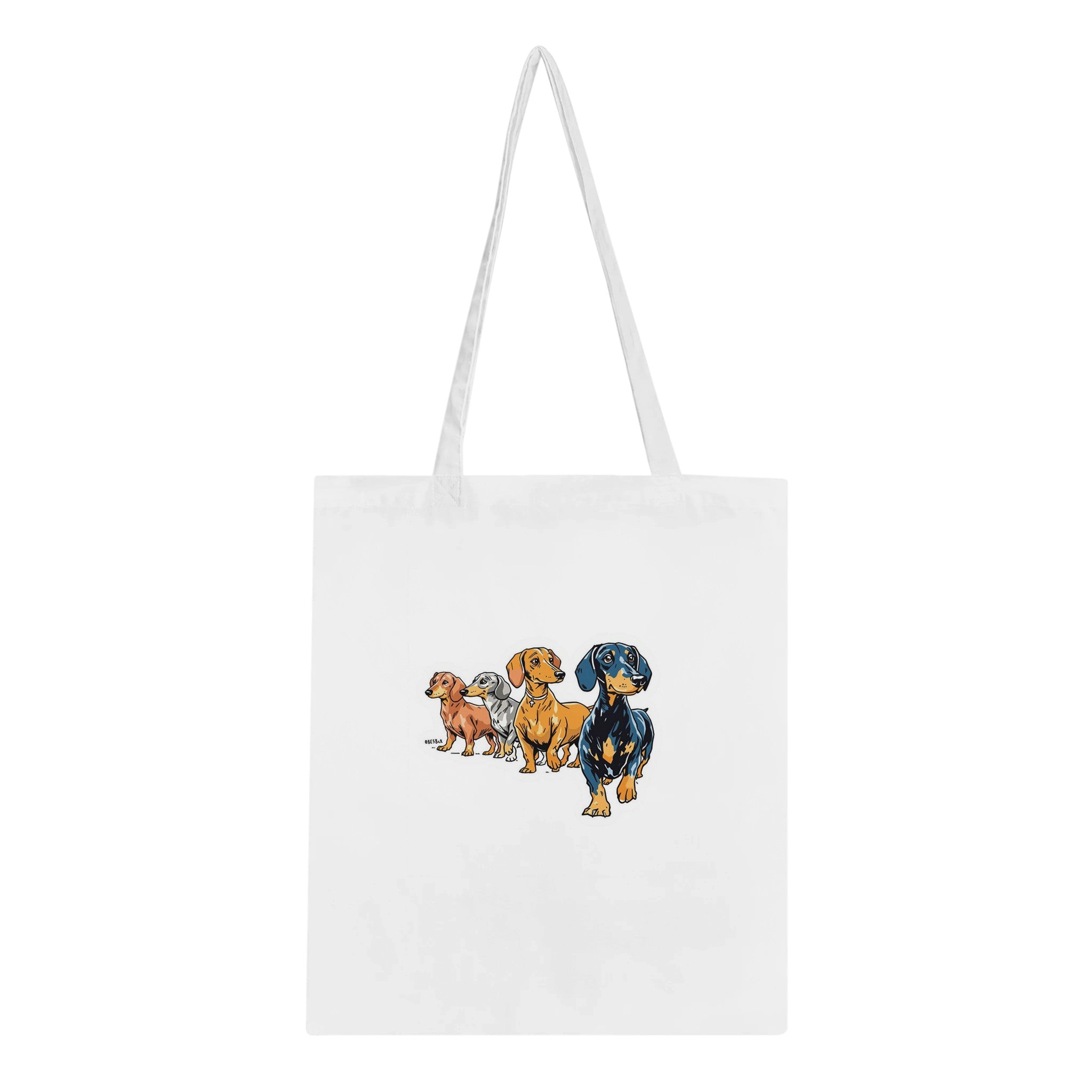 Dachshund Parade Cotton Shopper UK — Tote Bag | Wild Thread Co UK