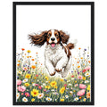 Cocker Spaniel Field Framed Print Wall Art Ready to Hang UK — Framed Art Print | Wild Thread Co UK