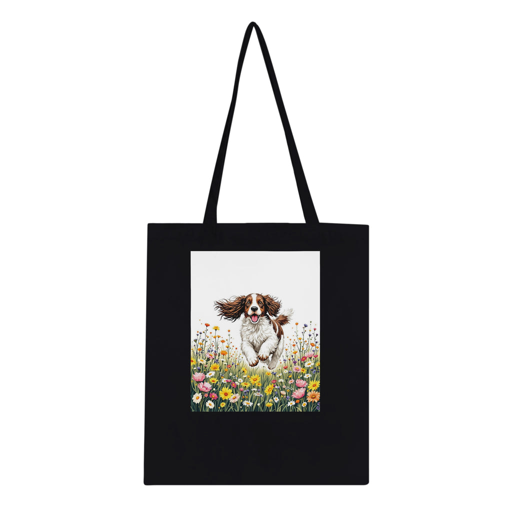 Cocker Spaniel Field Tote Bag Cotton Shopper UK Tote Bag — detail view | Wild Thread Co