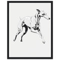 Whippet Grace Framed Print Wall Art Ready to Hang UK — Framed Art Print | Wild Thread Co UK