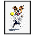 Jack Russell Terrier Wall Art Ready to Hang UK Framed Print Ha — Framed Art Print | Wild Thread Co UK