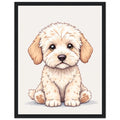 Cockapoo Fluffy Framed Print Wall Art Ready to Hang UK — Framed Art Print | Wild Thread Co UK