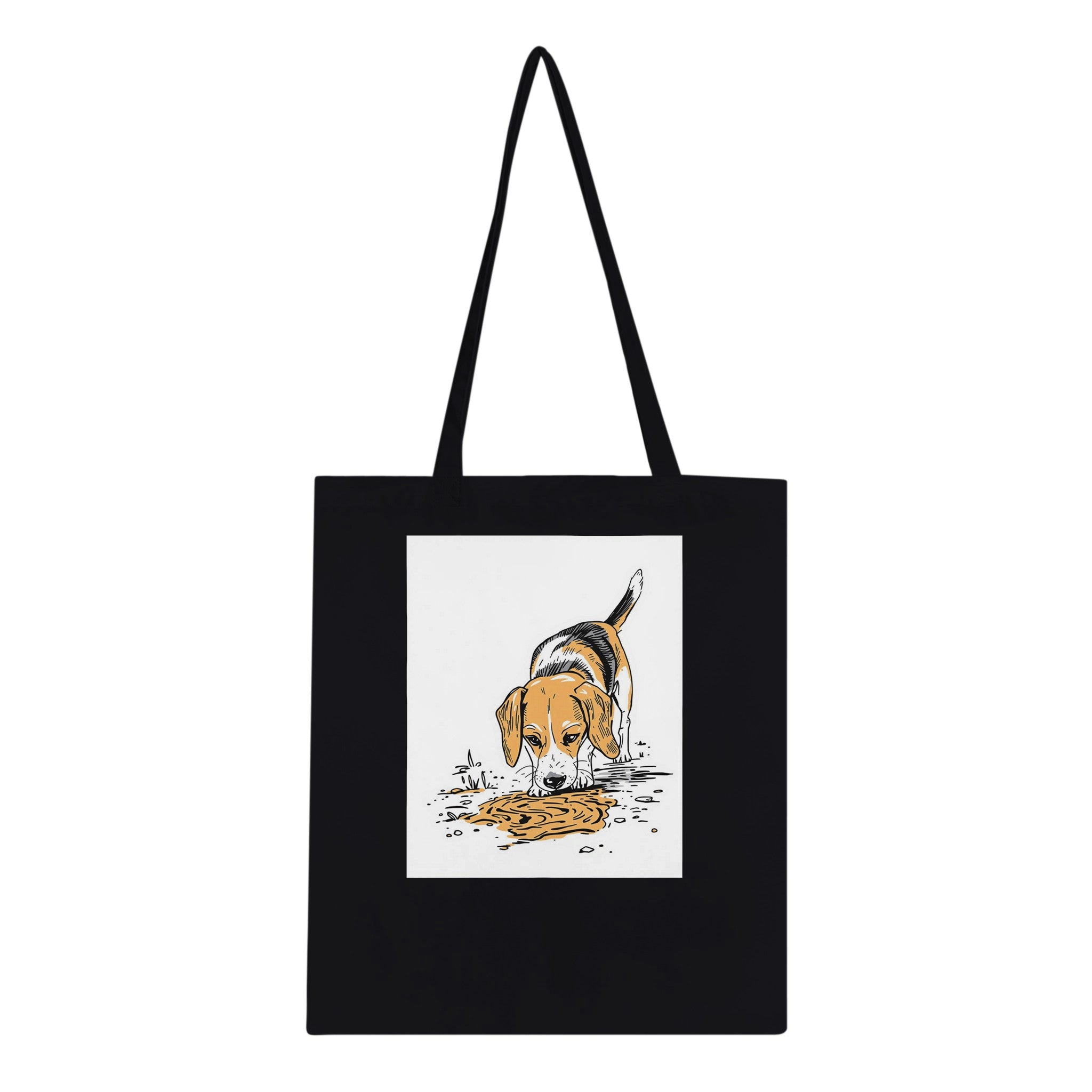 Beagle Nose Cotton Shopper UK Tote Bag — detail view | Wild Thread Co