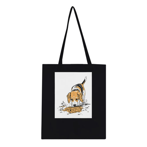 Beagle Nose Cotton Shopper UK Tote Bag — detail view | Wild Thread Co
