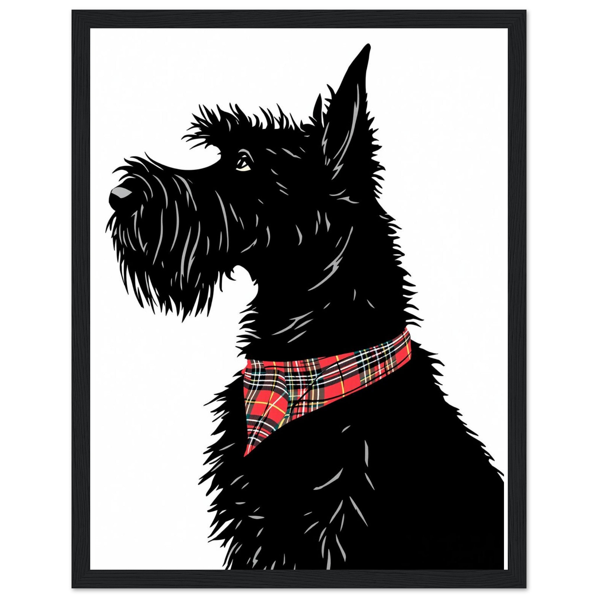 Scottish Terrier Framed Print Wall Art Ready to Hang UK — Framed Art Print | Wild Thread Co UK