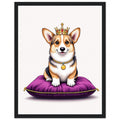 Corgi Royal Framed Print Wall Art Ready to Hang UK — Framed Art Print | Wild Thread Co UK