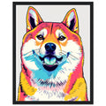 Shiba Inu Meme Framed Print Wall Art Ready to Hang UK — Framed Art Print | Wild Thread Co UK