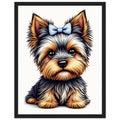 Yorkshire Terrier Framed Print Wall Art Ready to Hang UK — Framed Art Print | Wild Thread Co UK