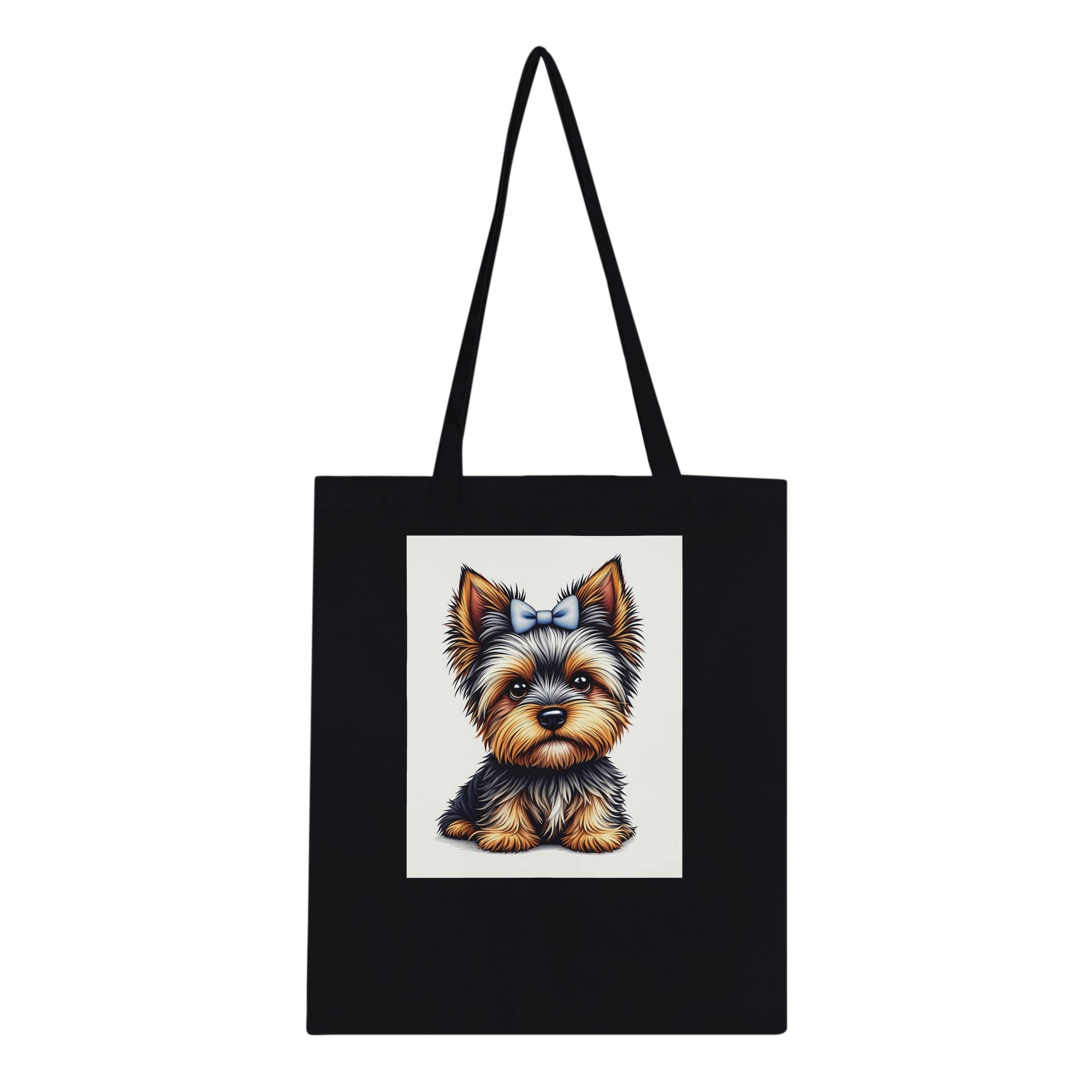Yorkshire Terrier Cotton Shopper UK Tote Bag — detail view | Wild Thread Co