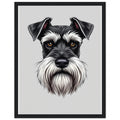 Miniature Schnauzer Framed Print Wall Art Ready to Hang UK — Framed Art Print | Wild Thread Co UK