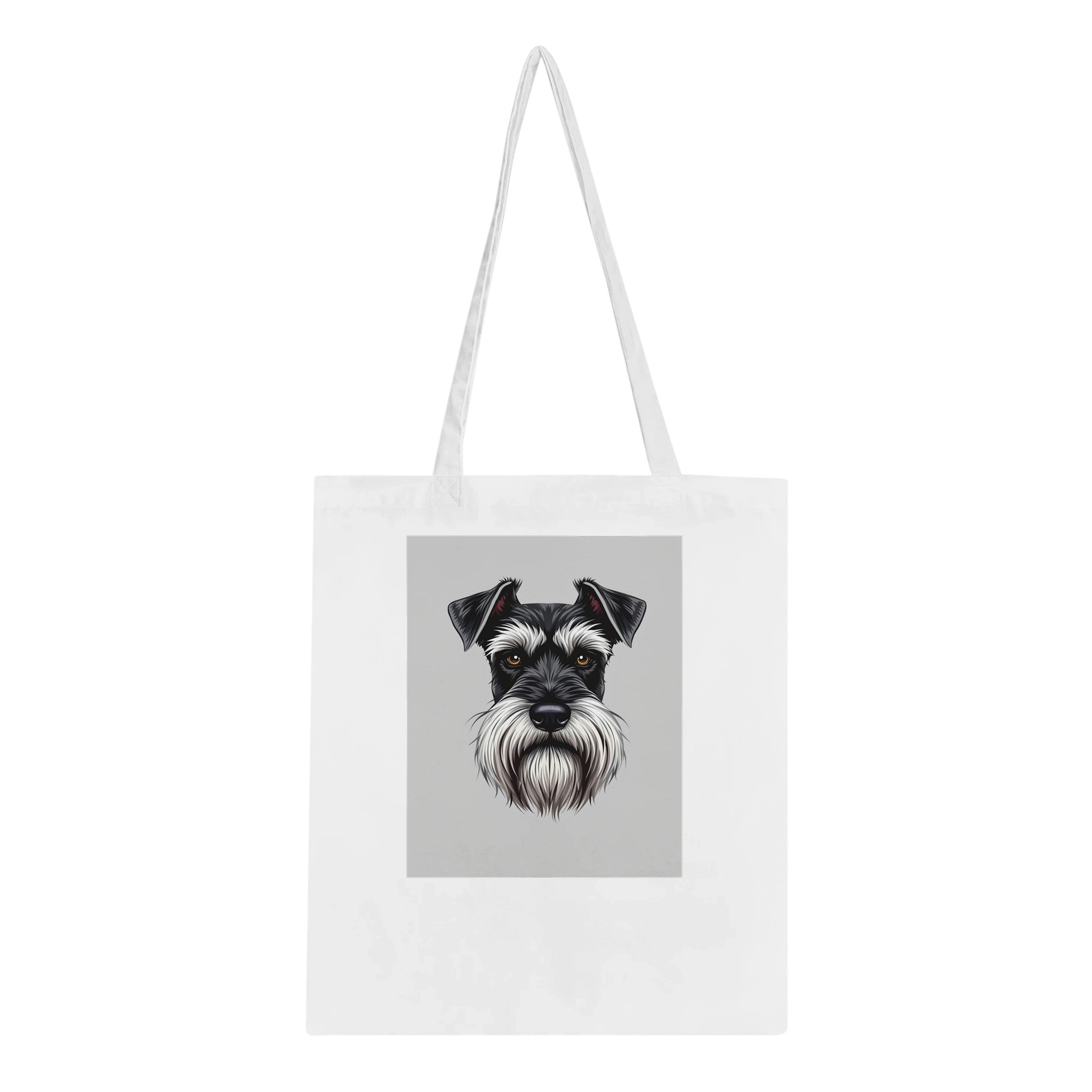 Miniature Schnauzer Cotton Shopper UK Tote Bag — detail view | Wild Thread Co