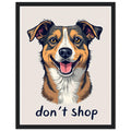 Rescue Dog Hero Wall Art Ready to Hang UK — Framed Art Print | Wild Thread Co UK