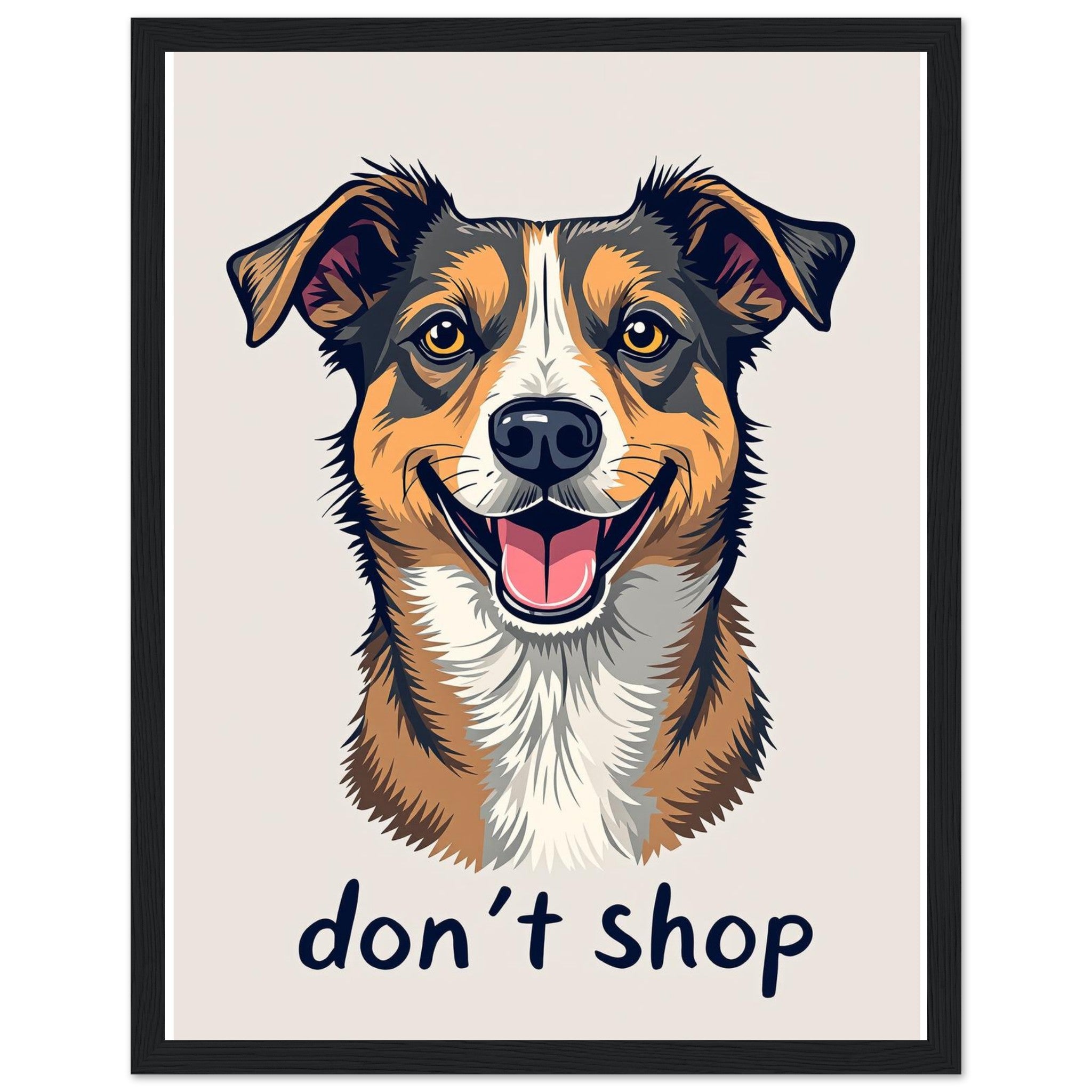 Rescue Dog Hero Wall Art Ready to Hang UK — Framed Art Print | Wild Thread Co UK
