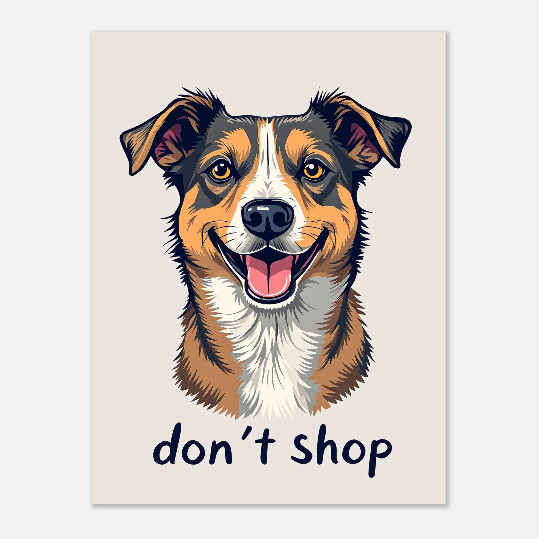 rescue dog hero Art Wall Art UK Art Art Print Art Print — detail view | Wild Thread Co