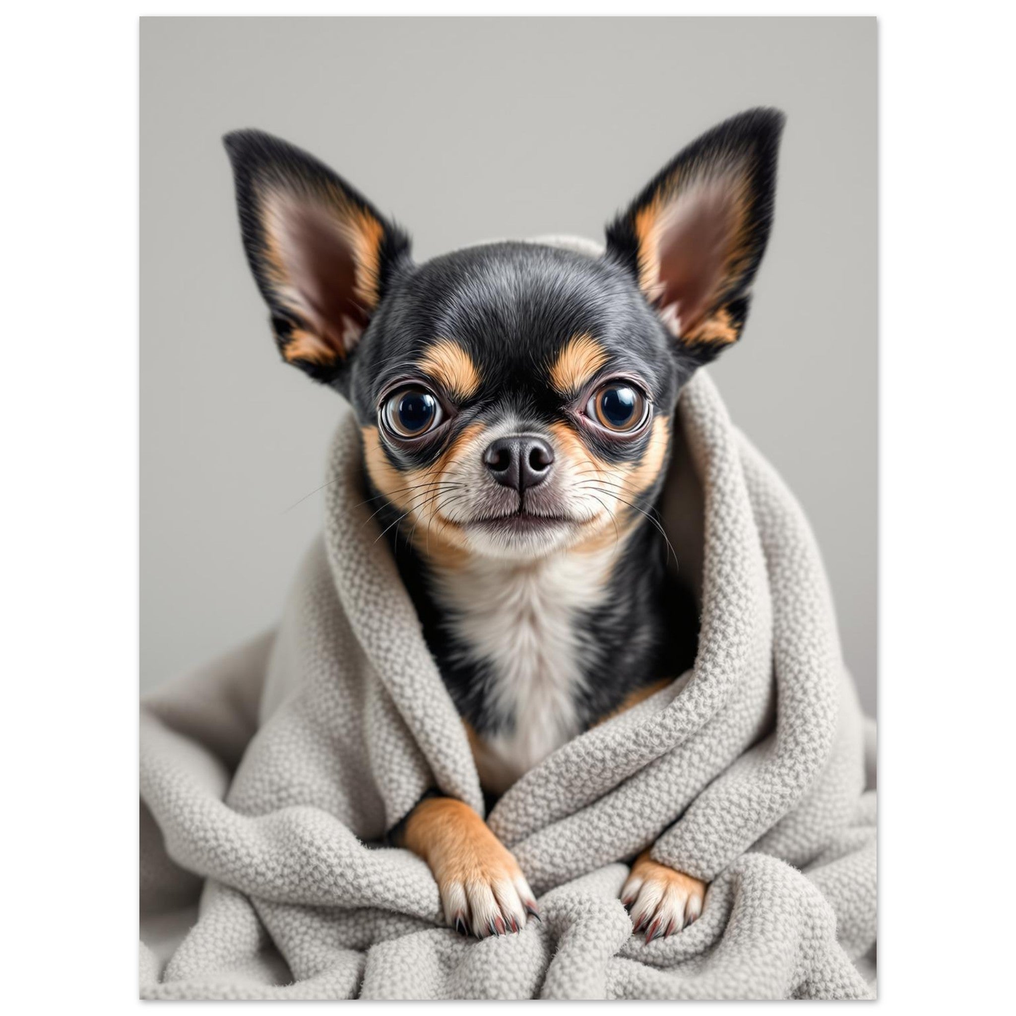 Chihuahua Attitude Art Wall Art UK Art Art Print Poster Wall Art UK UK Gift Art Print — detail view | Wild Thread Co