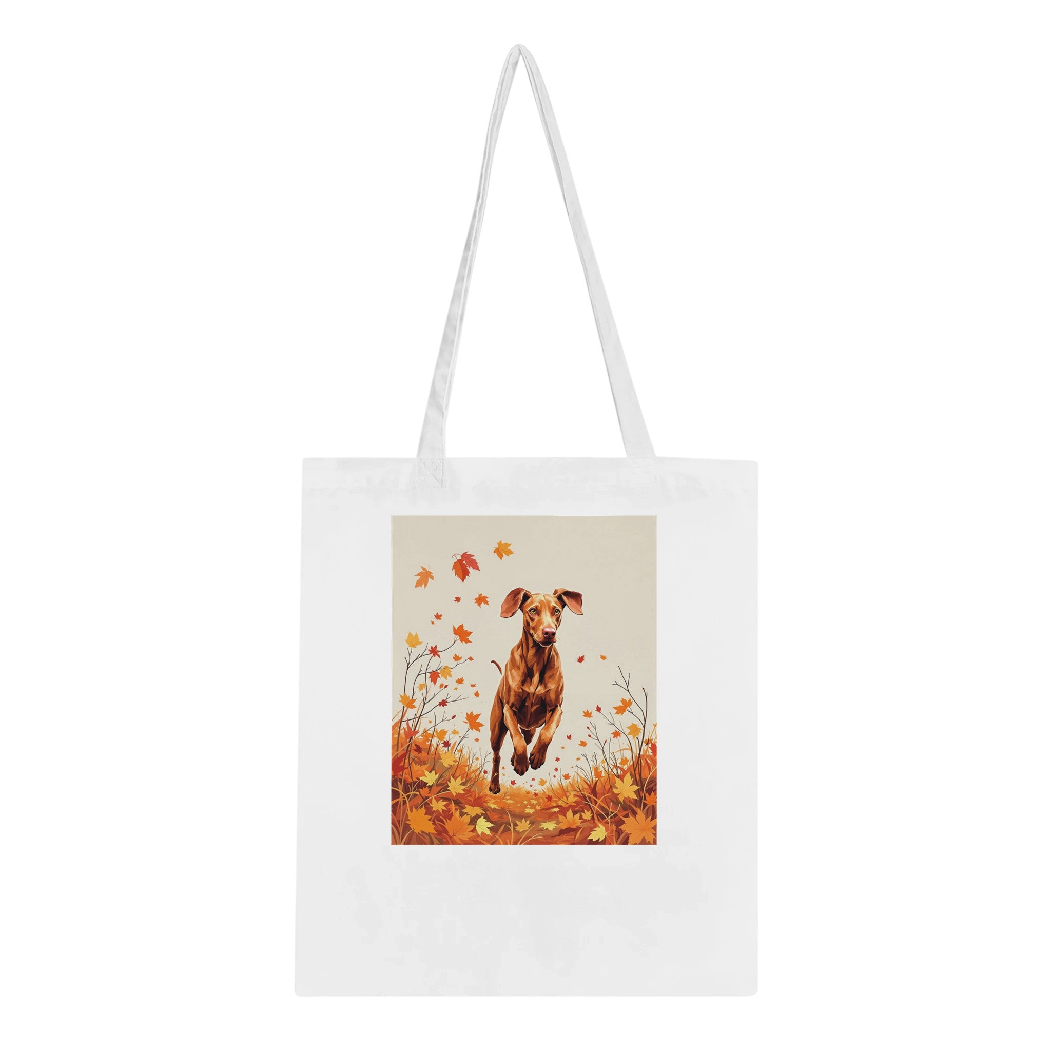 Vizsla Autumn Cotton Shopper UK Tote Bag — detail view | Wild Thread Co