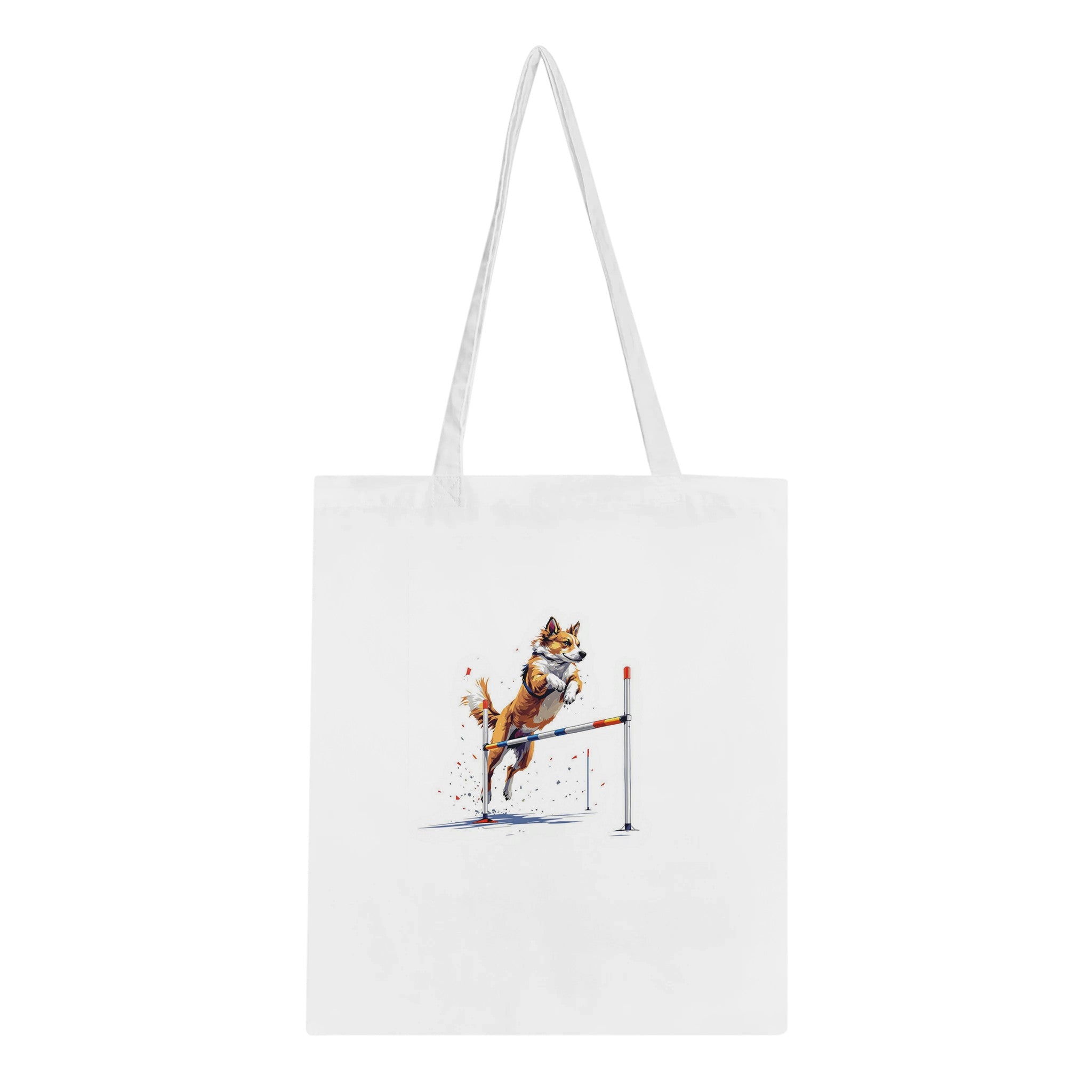 Dog Agility Cotton Shopper UK Tote Bag — detail view | Wild Thread Co