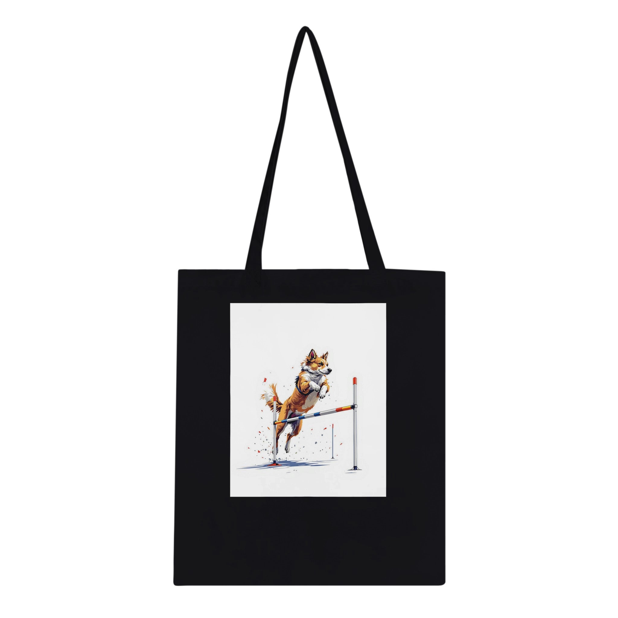Dog Agility Cotton Shopper UK Tote Bag — detail view | Wild Thread Co