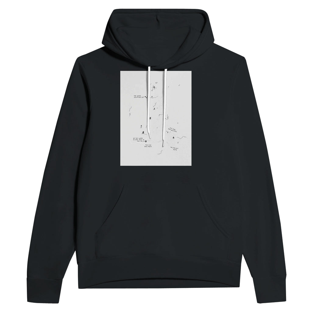 Dog Walker OS Map Hoodie | Funny Dog Lover Gift UK - Wild Thread Co