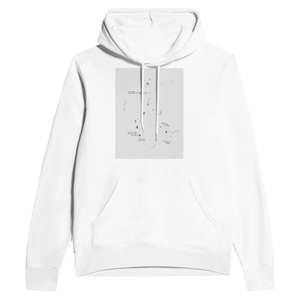 Dog Walker OS Map Hoodie | Funny Dog Lover Gift UK - Wild Thread Co